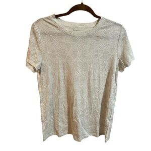 Athleta Tan/Cream Snakeskin T-Shirt